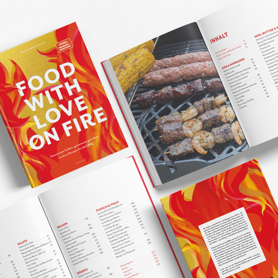 food with love on fire: Gemeinsam Grillen, gemeinsam genießen: Leckere Rezepte für dein BBQ